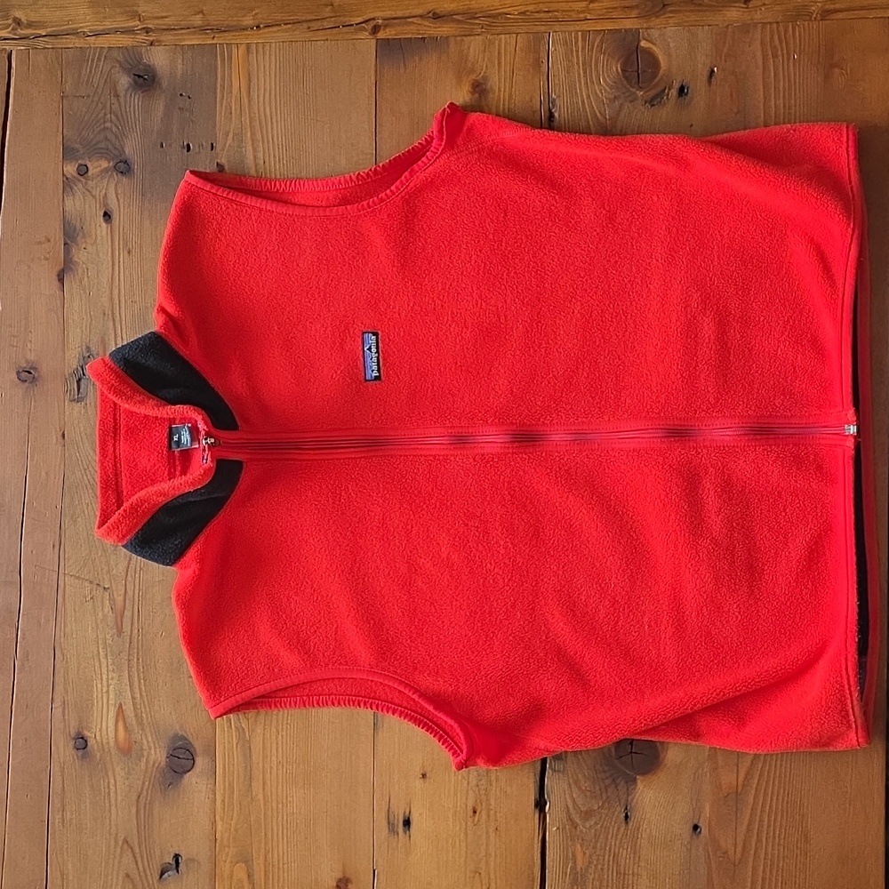 Vintage Patagonia Fleece Vest XL Red
